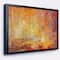 Designart - Ambient Canvas Grunge - Abstract Canvas Art Print in Black Frame